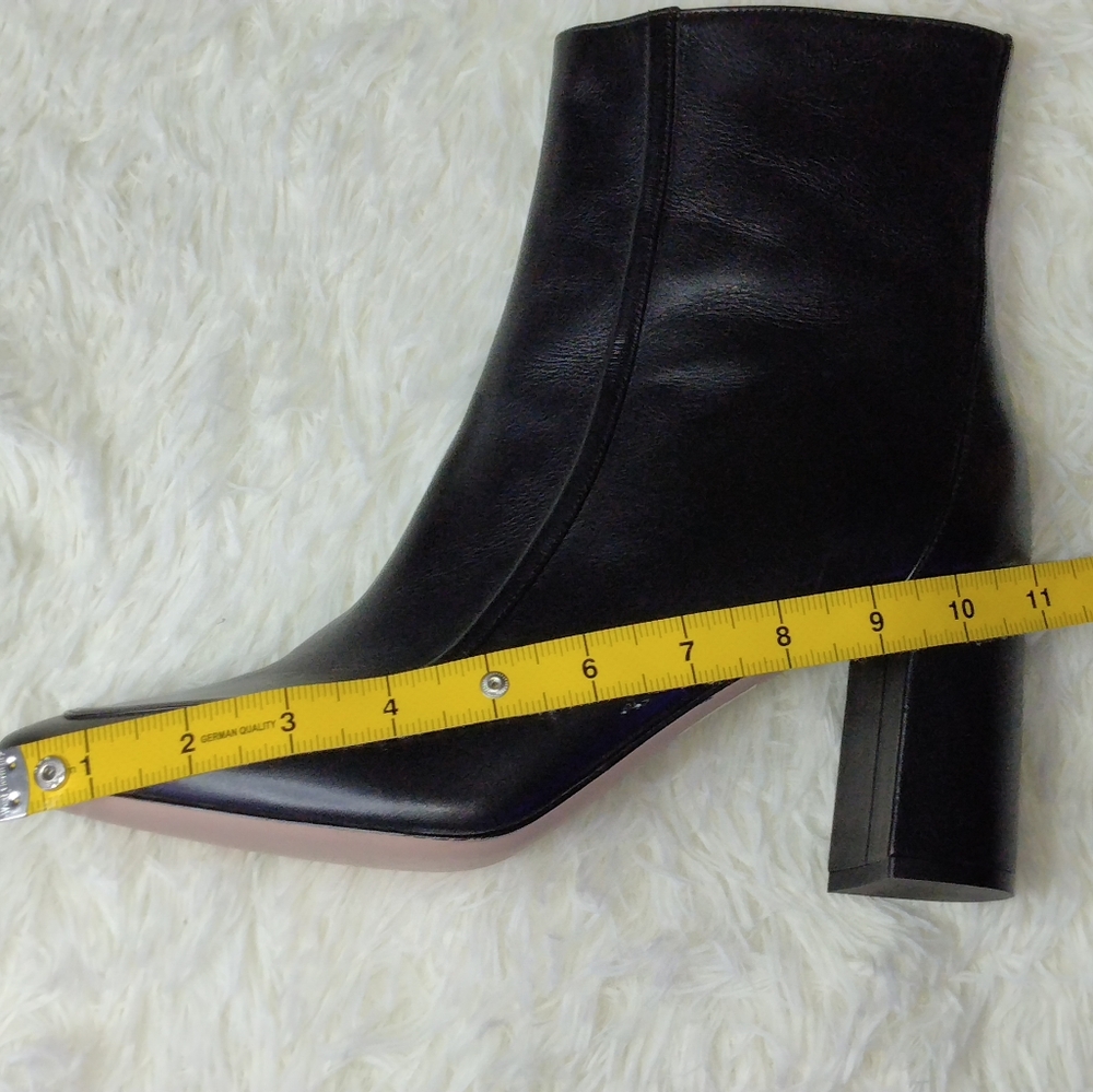 J.Crew Square-Toed Ankle Boots in Italian Leather Size 12 - Picture 12 of 14